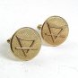 Odd Design Vintage Goldtone Cufflinks By ANSON 102317