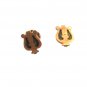 PAT Dec 1883 Gold Tone Music Notes Stand ? Studs Unbranded 11316