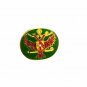 Goldtone Green Red Austro-Hungarian Eagle Tie Clasp Unbranded 32116
