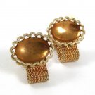 1970'S Goldtone Wrap Around Cufflinks 33117