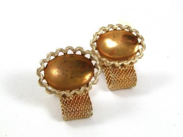1970'S Goldtone Wrap Around Cufflinks 33117