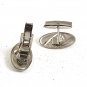 Vintage Silvertone Faux Pearl Cufflinks 81617