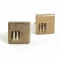 Vintage Black & Goldtone Cufflinks By SWANK 111317
