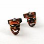 Vintage Copper Comedy & Tragedy Theatre Cufflinks 10316