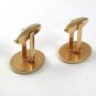 Vintage Goldtone Silvertone Black Cufflinks By FOSTER PAT. PEND. 53017