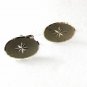Vintage Sterling Silver Star Burst Cufflinks Unbranded 31216