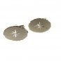 Vintage Sterling Silver Star Burst Cufflinks Unbranded 31216