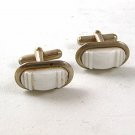 Vintage Silver Tone & Mother of Pearl Cufflinks 9116