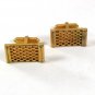 Vintage Gold Tone Mid Century Modern Cufflinks By ANSON 6316