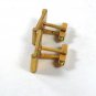 Vintage Gold Tone Mid Century Modern Cufflinks By ANSON 6316