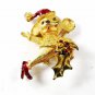Vintage Christmas Mouse Brooch By MYLU 8416