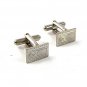 1960'S - 1970'S Very Small Silvertone Monogrammable Cufflinks 31717