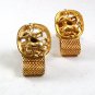 Vintage 1970's Goldtone Zodiac Sagittarius Wrap Around Cufflinks 12417