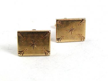 Vintage 10K Gold Filled Cufflinks 101917