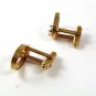 Vintage Gold Tone & Faux Pearl Cufflinks By MANLEIGH USA 1317