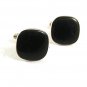 Vintage Goldtone & Black Cufflinks By ANSON 102417
