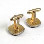 Vintage Goldtone & Black Cufflinks By ANSON 102417