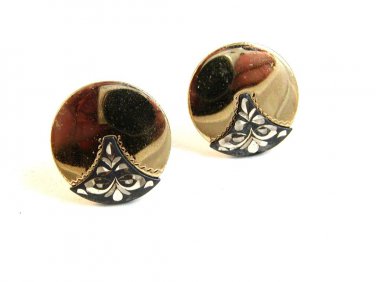 Vintage Odd Anson Gold & Silver Tone Cufflinks