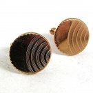 Vintage Goldtone Cufflinks By HICKOK USA 102417