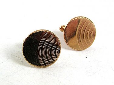 Vintage Goldtone Cufflinks By HICKOK USA 102417