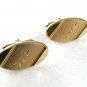 Vintage Goldtone Brushed Cufflinks By SWANK 71717