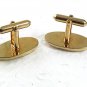 Vintage Goldtone Brushed Cufflinks By SWANK 71717