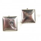 Vintage Sterling Silver Star Cufflinks Unbranded 51916