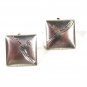 Vintage Sterling Silver Star Cufflinks Unbranded 51916