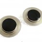 Vintage Silvertone & Black  1 1/4" Cufflinks By DESTINO 73117
