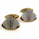 Goldtone & Mother of Pearl Cufflinks 81117