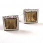 Dressy Silver Tone & Gold Tone Cufflinks by S in Shield 12215