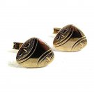 Vintage Goldtone Triangle Cufflinks 101217