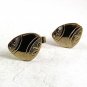 Vintage Goldtone Triangle Cufflinks 101217