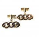 Vintage Silver Tone Entwined 3 Knots Cufflinks By SWANK 7116