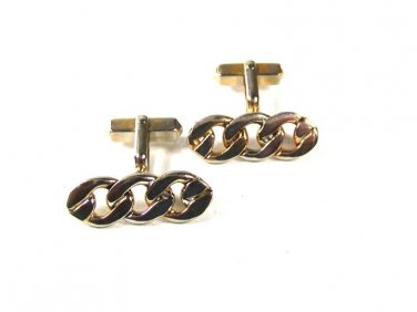 Vintage Silver Tone Entwined 3 Knots Cufflinks By SWANK 7116