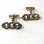 Vintage Silver Tone Entwined 3 Knots Cufflinks By SWANK 7116