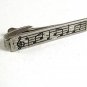Vintage Silvertone Musical Notes Tie Clasp 9317