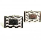 Vintage Silvertone Cufflinks By ANSON PAT PEND 102417