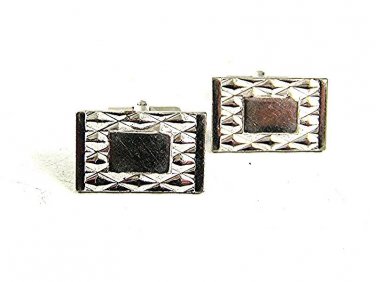 Vintage Silvertone Cufflinks By ANSON PAT PEND 102417
