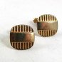 Vintage Goldtone Cufflinks By ANSON PAT PEND 102417