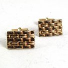 Goldtone Vintage Cufflinks By ANSON PAT PEND 102417