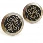 1970'S Silvertone & Black Cufflinks 51817