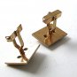 1960's Gold Tone Comedy Tragedy Cufflinks By SWANK 1217