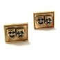 1960's Gold Tone Comedy Tragedy Cufflinks By SWANK 1217