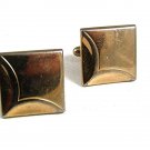 Vintage Square Goldtone Cufflinks By SWANK 102817