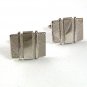 Mid Century Modern Silvertone Cufflinks By SWANK 51917