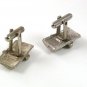 Vintage Silvertone & Aurora Borealis Cufflinks 51917