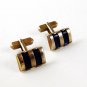 1960's Gold Tone & Blue Cufflnks By SWANK 91616
