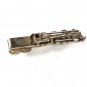 Vintage Silver Tone Train Locomotive Tie Clasp Unbranded 7416
