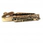 Vintage Silver Tone Train Locomotive Tie Clasp Unbranded 7416